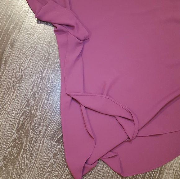 Lush Purple Side Slit Top - Picture 7 of 7